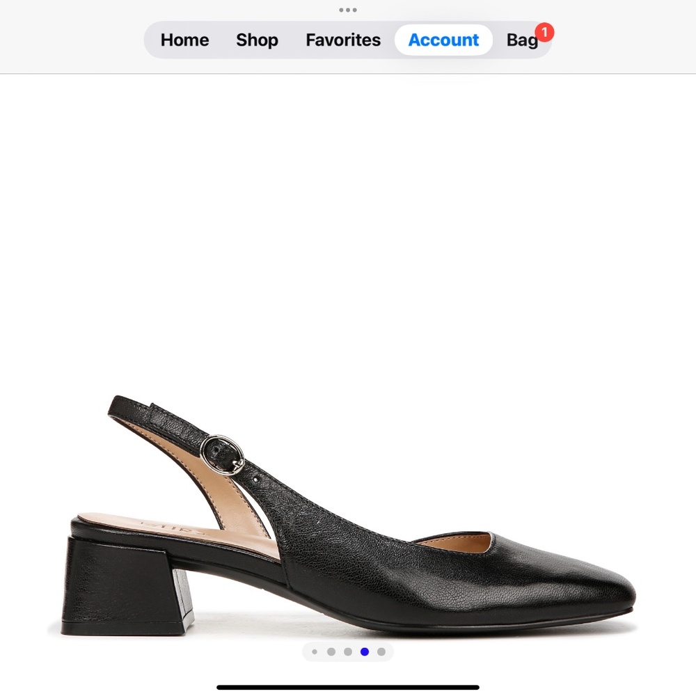 Naturalizer Black Slingback Heels - Picture 5 of 12
